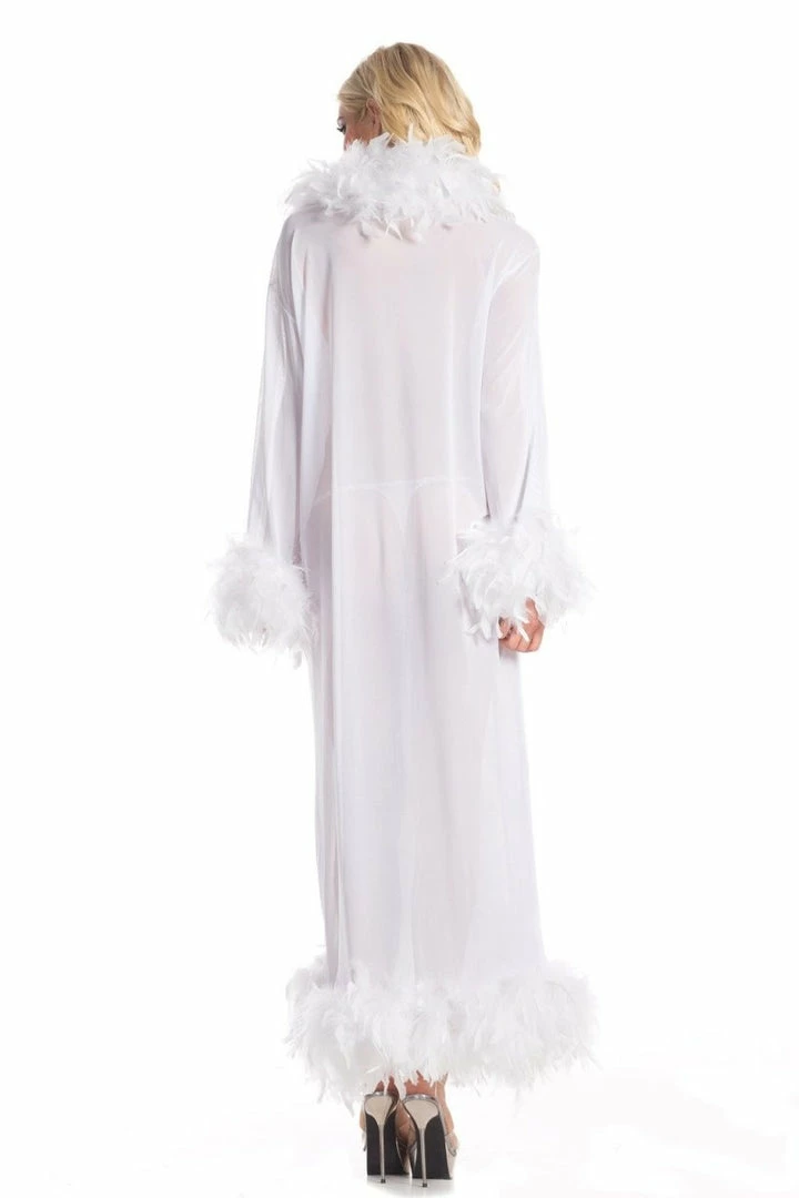 Be Wicked Glamour Robe White LINGERIE 4 Be Wicked Glamour Robe White LINGERIE