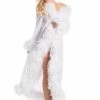 Be Wicked Glamour Robe White LINGERIE
