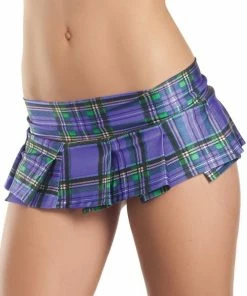 Be Wicked Plaid Mini Skirt
