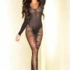 Be Wicked Kat Suit Body Stocking LINGERIE