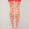 Be Wicked Hosiery Sweetheart Thigh Highs