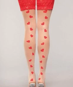 Be Wicked Hosiery Sweetheart Thigh Highs