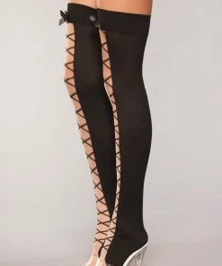 Be Wicked Hosiery Tied Up Thigh Highs
