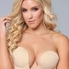 Be Wicked LINGERIE Nude Deep V Bra