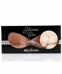 Be Wicked Nude Silicone Tie Up Bra
