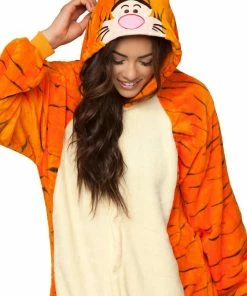 Be Wicked SLEEPWEAR TIGER Adult Onesie