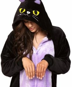 Be Wicked CAT Adult Onesie SLEEPWEAR