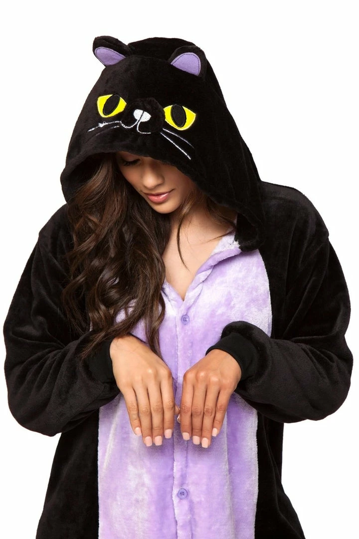 Be Wicked CAT Adult Onesie SLEEPWEAR 3 Be Wicked CAT Adult Onesie SLEEPWEAR