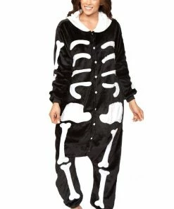 Be Wicked SLEEPWEAR SKELETON Adult Onesie