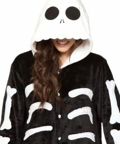 Be Wicked SLEEPWEAR SKELETON Adult Onesie