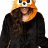 Be Wicked SLEEPWEAR FOX Adult Onesie