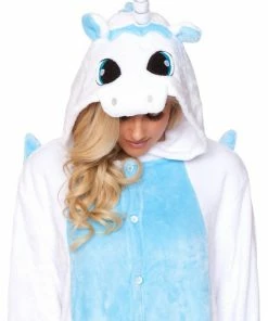 Be Wicked WHITE UNICORN Adult Onesie