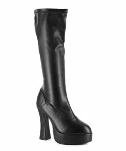 Ellie Shoes 5 Heel Stretch Knee Boots. W/Inner Zipper