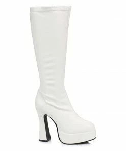 Ellie Shoes 5 Heel Stretch Knee Boots. W/Inner Zipper