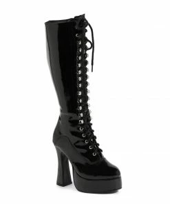 Ellie Shoes 5 Heel Knee Boots With Zipper