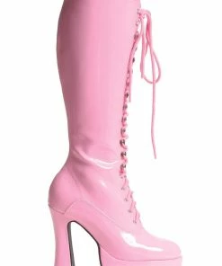 Ellie Shoes 5 Heel Knee Boots With Zipper