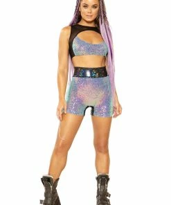 JValentine Sequin Biker Short
