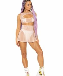 JValentine Mesh Skater Skirt