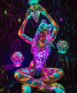 JValentine Tops Light-Up Mesh Sequin Bodysuit