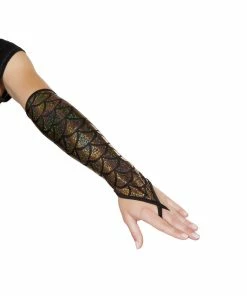 Roma Costume Pair Of Fingerless Elbow Length Mermaid Gloves ACCESORIES