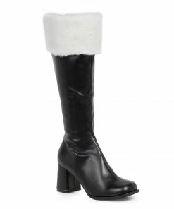 Ellie Shoes Gogo Boots With Fur Cuff