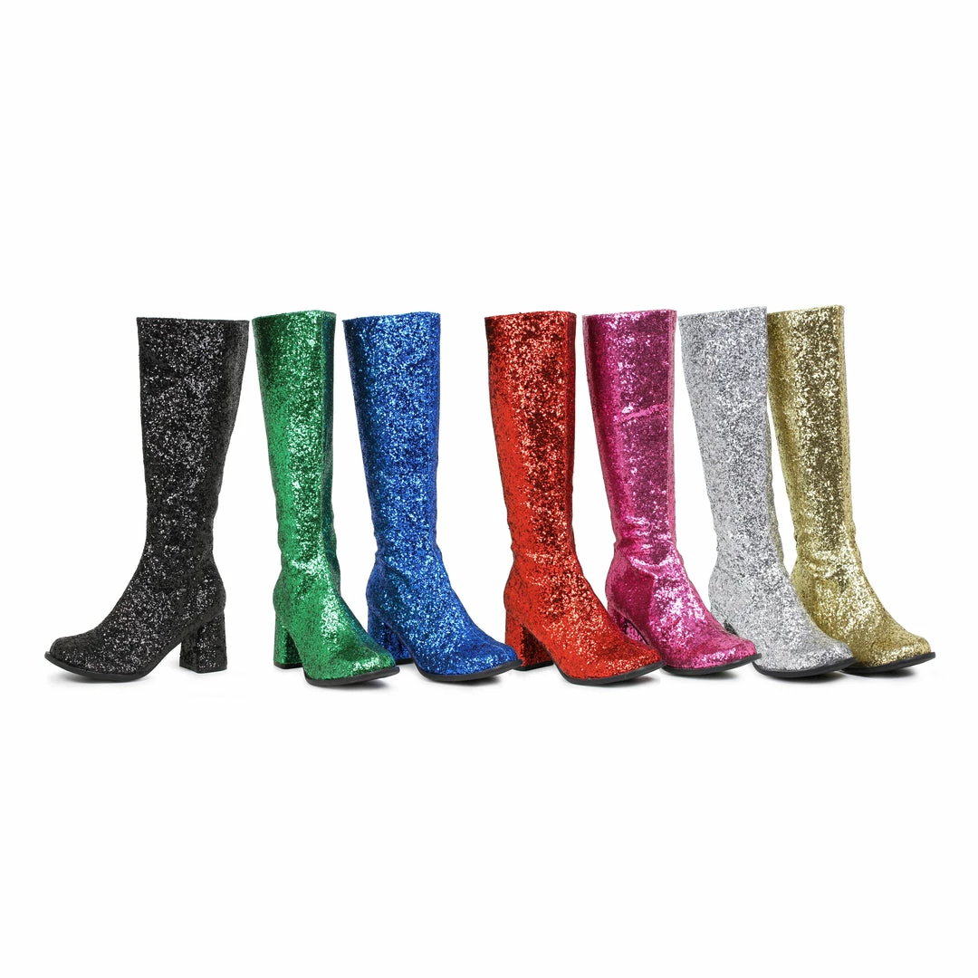 Ellie Shoes Glitter Gogo Boots 3 Ellie Shoes Glitter Gogo Boots