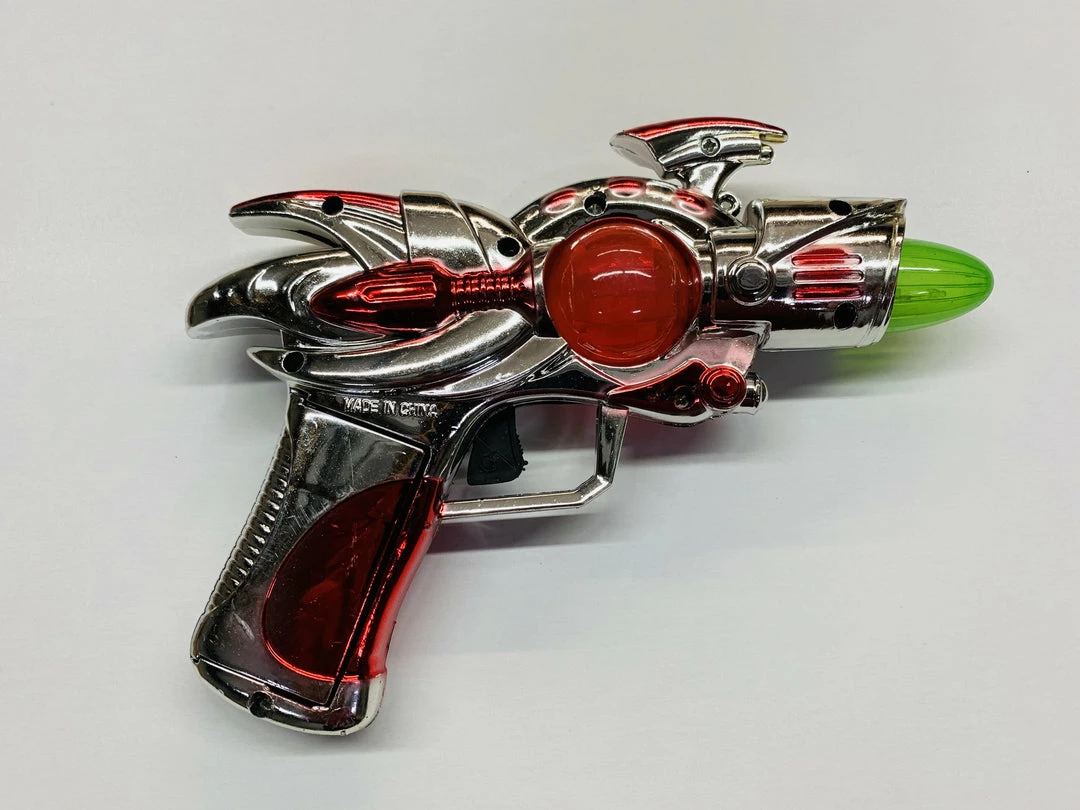 Roma Costume Costume Accessories Silver Space Gun 3 Roma Costume Costume Accessories Silver Space Gun