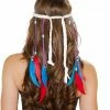 Roma Costume White Indian Headband 2 Roma Costume White Indian Headband