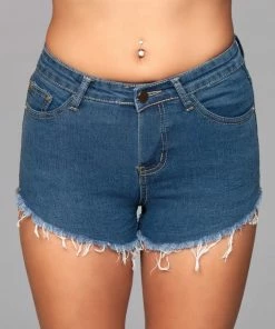 Be Wicked CLOTHING Zip Me Up Denim Shorts