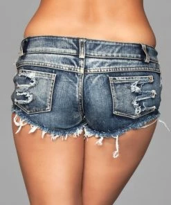 Be Wicked CLOTHING Distressed Side Cutout Shorts