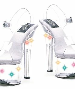 Ellie Shoes 7 Heel Sandal W Multicolor Lights.