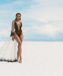 Roma Costume Simply Stunning Low Plunge & High Leg Eyelash Teddy LINGERIE