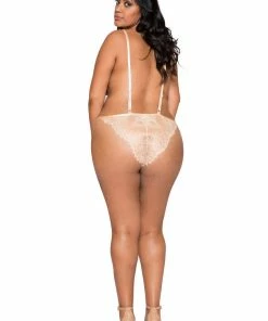 Roma Costume Simply Stunning Low Plunge & High Leg Eyelash Teddy LINGERIE
