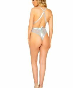 Roma Costume Criss-Cross Lace Teddy LINGERIE