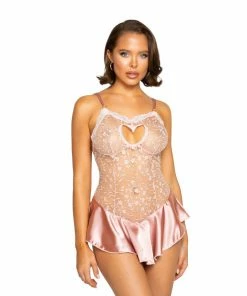 Roma Costume Floral Embroidery Teddy