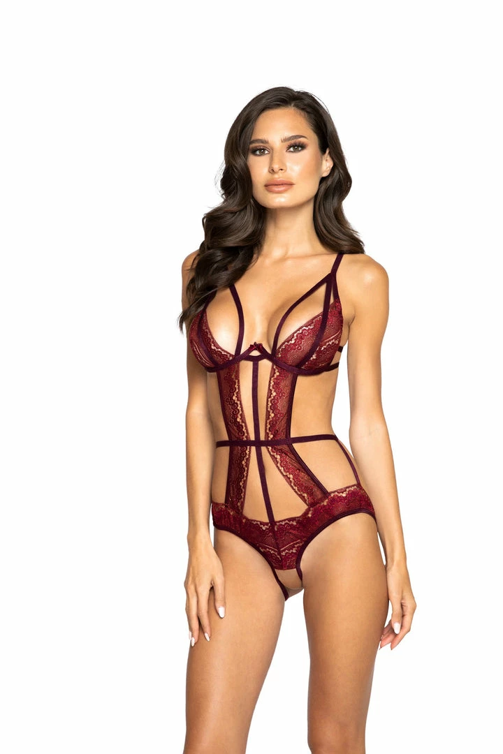 Roma Costume Glittered Multiple Cutout Crotchless Teddy 5 Roma Costume Glittered Multiple Cutout Crotchless Teddy