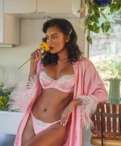 Roma Costume Lace & Satin Underwire Bra Set 28 Roma Costume Lace & Satin Underwire Bra Set