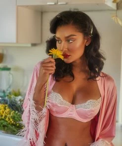 Roma Costume Lace & Satin Underwire Bra Set 29 Roma Costume Lace & Satin Underwire Bra Set