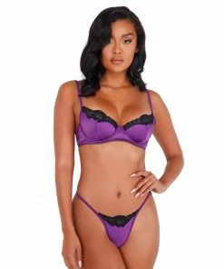 Roma Costume Lace & Satin Underwire Bra Set 23 Roma Costume Lace & Satin Underwire Bra Set