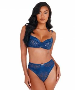 Roma Costume Satin & Lace Bralette Set LINGERIE