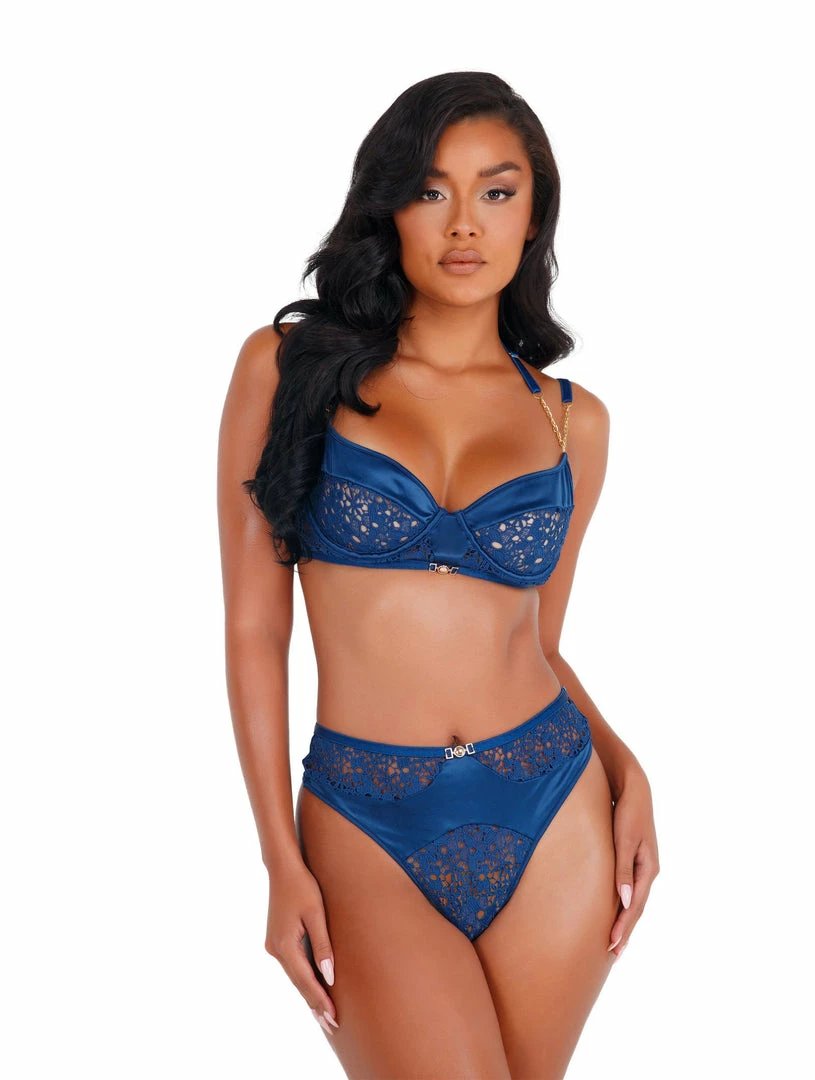 Roma Costume Satin & Lace Bralette Set LINGERIE 3 Roma Costume Satin & Lace Bralette Set LINGERIE