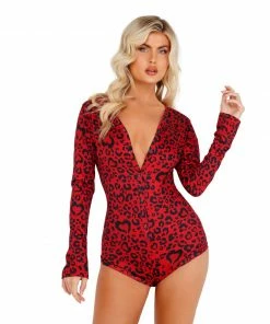 Roma Costume Cozy & Comfy Heart Shaped Leopard Romper