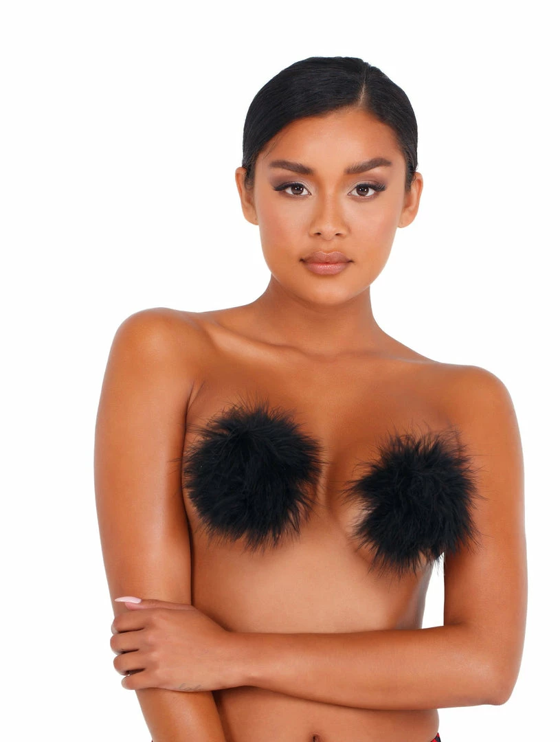 Roma Costume Pair Of Furry Pasties LINGERIE 4 Roma Costume Pair Of Furry Pasties LINGERIE
