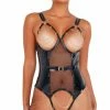 Roma Costume Vinyl Bodysuit With Chain Detail 2 Roma Costume Vinyl Bodysuit With Chain Detail