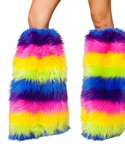 Roma Costume Faux Fur Leg Warmers ACCESORIES 29 Roma Costume Faux Fur Leg Warmers ACCESORIES