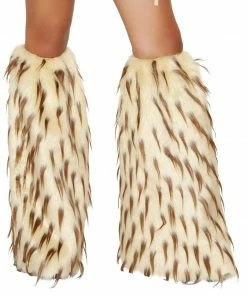 Roma Costume Spike Fur Leg Warmer Rave Leg Warmers & Wraps