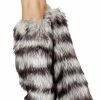 Roma Costume Gray Fur Leg Warmer 1 Roma Costume Gray Fur Leg Warmer