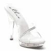Ellie Shoes 5 Clear Sandal With Rhinestones