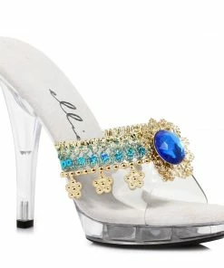 Ellie Shoes 5 Heel Mule With Jewel Charm Details 7 Ellie Shoes 5 Heel Mule With Jewel Charm Details