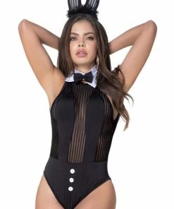 Espiral COSTUMES Elegante Bunny Bodysuit Costume